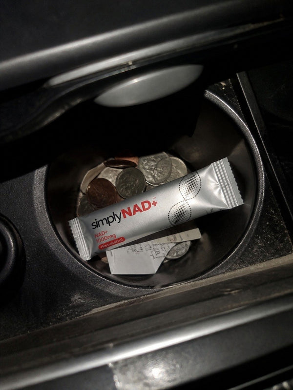 Customer photo — simplyNAD+ liquid NAD+ shot packet