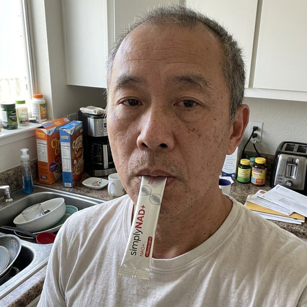 Customer photo — simplyNAD+ liquid NAD+ shot packet