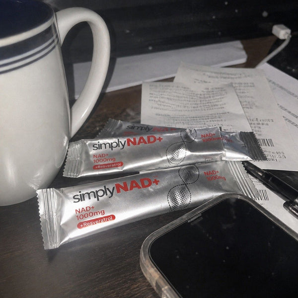 Customer photo — simplyNAD+ liquid NAD+ shot packet