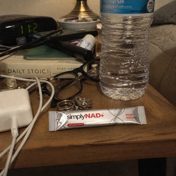 Customer photo — simplyNAD+ liquid NAD+ shot packet
