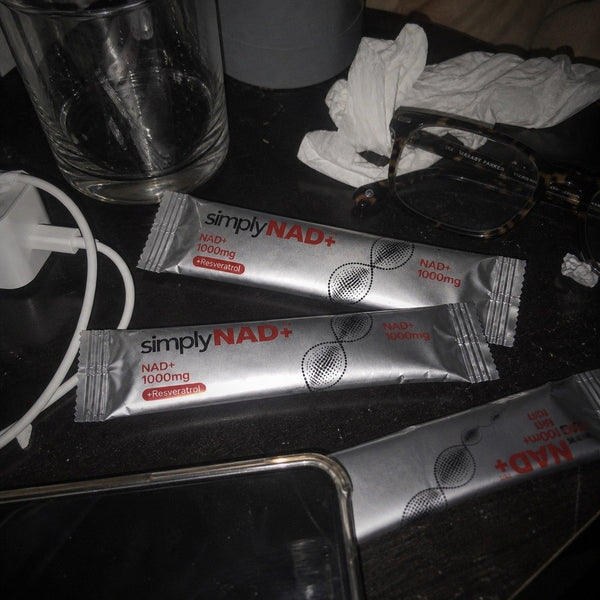 Customer photo — simplyNAD+ liquid NAD+ shot packet