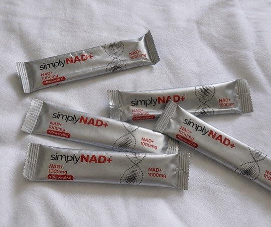 Customer photo — simplyNAD+ liquid NAD+ shot packet