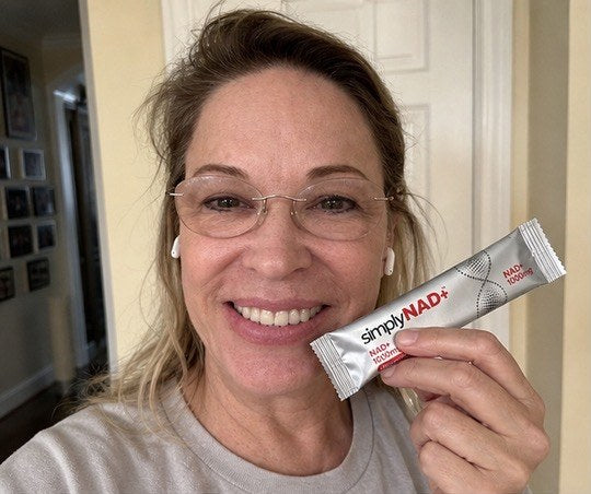 Customer photo — simplyNAD+ liquid NAD+ shot packet