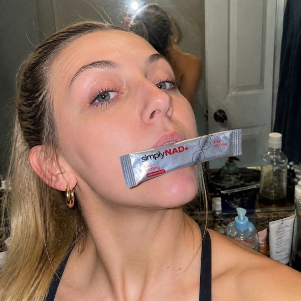 Customer photo — simplyNAD+ liquid NAD+ shot packet
